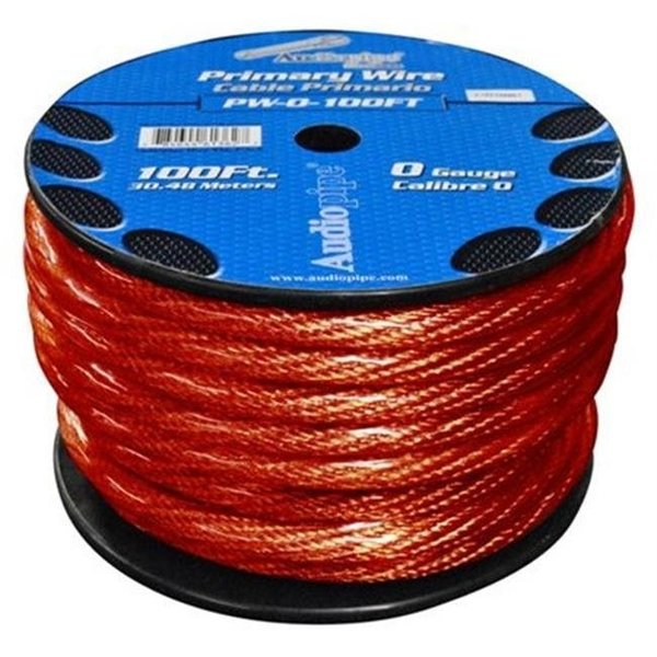 Audiop AUDIOP PW0100RD 0 Gauge 100 ft. Spool Oxygen Free Power Cable PW0100RD